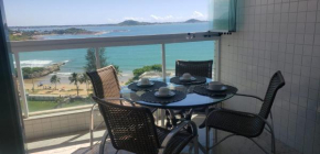 Apartamento Frente para o Mar - Varandão com Blindex - Vista Total para o Mar - 1 Suite e mais 2 Quartos-Ar Condicionado - 2 Vagas - BEIRA MAR - 70 metros da Praia ,TVS SMART GERAL -WI-FI -DISNEY PLUS